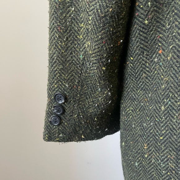 Unisex Green Tweed Blazer - Picture 5 of 6